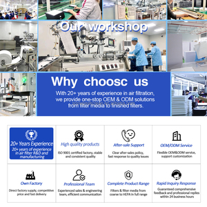 포도르 제거 복합 활성탄 천 원통형 헤파 필터 공기 청정기 헤파 필터 - Product Image 4