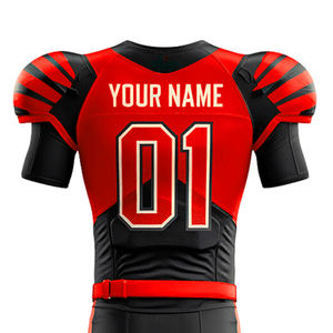 Uniformes de Fútbol Americano de Moda, Transpirables, de Secado Rápido, Mangas Cortas, Servicio de Venta al Por Mayor OEM - Product Image 5