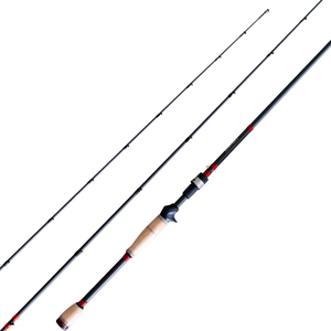 Canne à pêche en carbone personnalisée avec anneaux Fuji, poignée en liège, action rapide et rigide pour la pêche en eau douce et salée - Product Image 1