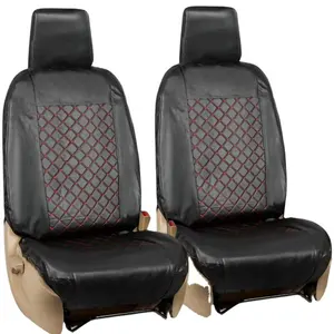 अधिकांश कार सीट कवर के लिए वाटरप्रूफ लेदर यूनिवर्सल टिकाऊ वाटरप्रूफ अनुकूलित लोगो के साथ फ्रंट सीट