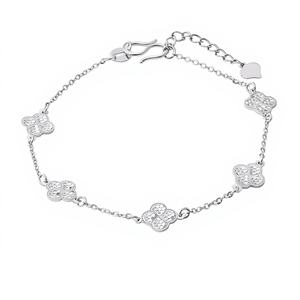 Bracelet chrétien en platine en forme de papillon pour les occasions de fête et de cadeaux, style minimaliste - Product Image 1