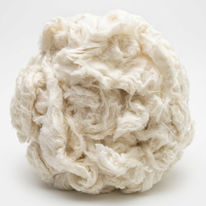 Fibre de coton brute blanche, matériau textile naturel pour le filage, respectueux de l'environnement - Product Image 1
