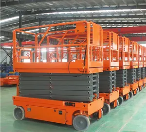 Price Cheap 6 Meters 8m 10m Double Mid Rise Electric Tracked Scissor Lift Platform