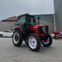 Tracteur agricole 100 CV avec cabine climatisée, moteur, boîte de vitesses et pompe |   Démarrage électrique, prix bas, haute qualité pour usage agricole