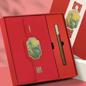 Ensemble cadeau de carnets en cuir PU A5 personnalisés promotionnels, lot de carnets avec stylet pour les nouvelles idées de produits 2025 - Product Image 5