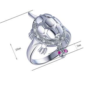 Kirin gioielli estivi 925 ipoallergenici gioielli in argento Non appannato animali pesca anello d'argento - Product Image 4