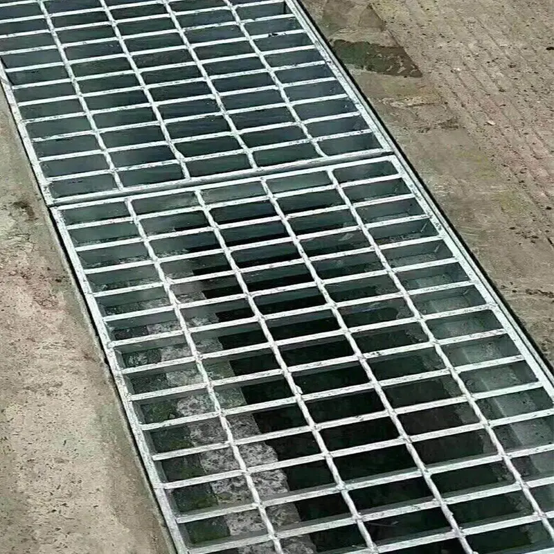 Mild steel grating Outdoor drainage grate Metal grate for deck