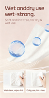MIRODEAR Lingettes Faciales en Coton Soyeux 160 Pièces, Jetables, Usage Domestique, Humides/Sèches, Sans Peluches, Conception à Tirer, Douces pour la Peau, Nettoyantes