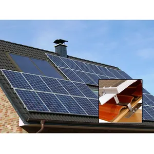 European solar mounting pv support bracket of roman tile roof 400w solar panel system solar mounting roof