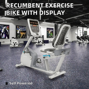 Vélo d'exercice couché commercial à résistance magnétique avec affichage numérique, machine de cyclisme stationnaire en acier pour salle de sport - Product Image 2