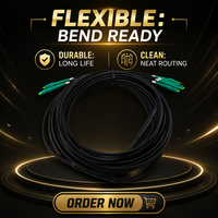 Cable de Fibra Óptica Monomodo Dúplex LC APC, LSZH, Retardante de Llama, Revestimiento de PVC de Alta Resistencia para Conexión de Red en Interiores