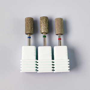 2.3mm forme de flamme haute qualité mèche à ongles cuticule outil de nettoyage excellente Dissipation thermique diamant forets à ongles - Product Image 1