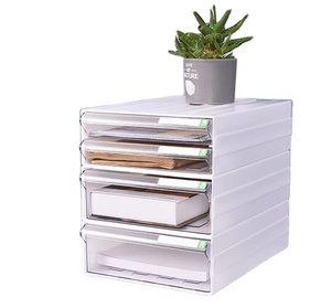 Stylish <strong>Document</strong> Organizer Cabinet Desktop <strong>Storage</strong> <strong>Box</strong>, Office Desk Organizer - Product Image 1