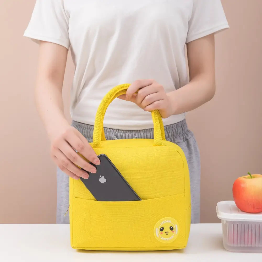 Tragbare Fabrik Direkt verkauf Picknick Kühltasche Oxford Stoff Arbeit Lunchbox Tasche Hand tragen Kinder Lunch Taschen