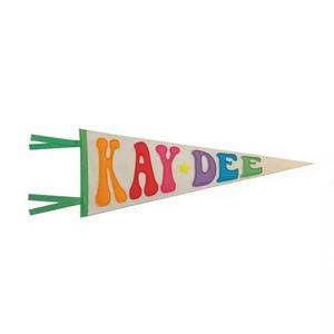 Promotional Applique Advertising Gift Custom Design Anti-Wrinkle Easy Assembly Felt Pennants <b>Flag</b> with Your Logo - Product Image 4