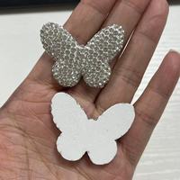 Étui de téléphone et de tablette de luxe, grand, rouge, orné de diamants, avec motifs bouche, lèvre, nœud, cœur, miroir, étoile, lumière, et breloques décoratives pour loisirs créatifs DIY