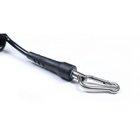 Haute qualité fermeture réglable attache sécurité élastique libération enroulé sangle planche de surf taille corde feuille aile Surf taille laisse