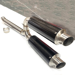 Collecteur d'échappement en fibre de carbone pour moto, tuyau intermédiaire, système complet, glisse-sur pour Yamaha FZ-6N FZ-6S FZ6 FZ6S <span class=keywords><strong>FZ6N</strong></span> - Product Image 6