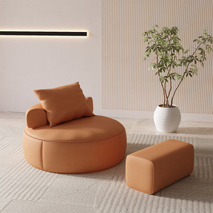 Divano Sezionale in Legno Stile Nordico, Singolo, Lusso Leggero, Ecologico, Durevole, per Appartamenti Piccoli, Ville, Centri Commerciali, Hotel, Soggiorni - Product Image 4