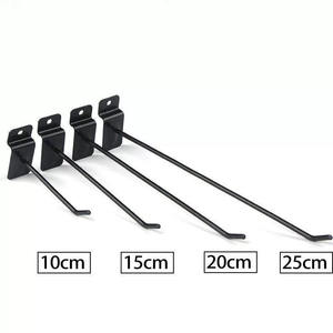 Crochets de panneau mural robustes de 6 pouces, crochets de présentation en métal, crochets de présentation noirs <span class=keywords><strong>pour</strong></span> la vente au détail - Product Image 6