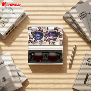 แว่นตาอัจฉริยะ Microwear WAI3 ระบบ AI Vision Recognition กล้อง 1080P ควบคุมด้วยเสียง ชาร์จแม่เหล็ก - Product Image 1