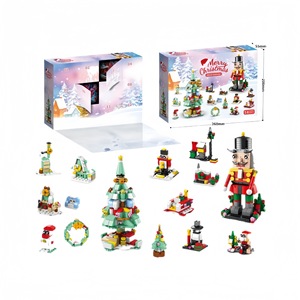 Bloques de construcción de Navidad interesantes, árbol de Navidad, Papá Noel, alce, muñeco de nieve, MOC, modelo DIY, juguete de bloques de construcción, regalo de Navidad - Product Image 5