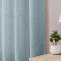 Voile de fenêtre en lin arc-en-ciel 170 g/m² effet lin, pour l'intimité, petit MOQ, vente en gros directe usine
