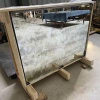 Carreaux de dosseret en verre miroir antique doré 4mm 5mm en forme de bande pour la cuisine