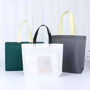 Wholesale Customized High Quality Cheap Printed Recycled Grocery Shopping Tote Handled Non Woven Bag