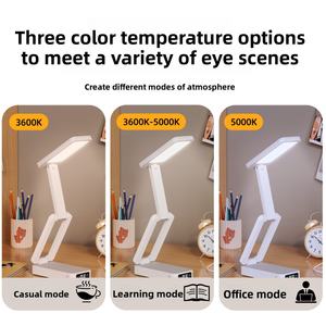 โคมไฟตั้งโต๊ะแบบพับได้ USB ระบบสัมผัสหรี่แสงได้ ไฟกลางคืน หอพักนักเรียน อ่านหนังสือ ป้องกันดวงตา ห้องนอน LED ชาร์จ USB โคมไฟตั้งโต๊ะ - Product Image 5