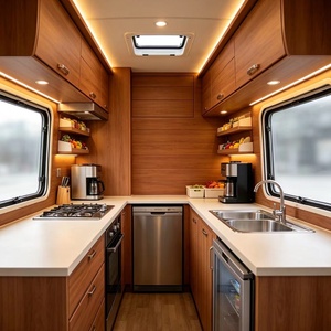 Food Truck Multifunzionale Guidabile, per Torte, Fast Food e Bevande; Camion Ristorante Personalizzabile per Attività Commerciali - Product Image 4