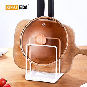 ชั้นวางมีดริปายพร้อมถาดเก็บของอเนกประสงค์สำหรับมีด แผ่นรองตัด ฝาหม้อ อุปกรณ์จัดระเบียบในครัว ดีไซน์ทรงสี่เหลี่ยม - Product Image 4