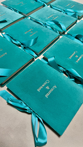 Agenda Personalizada A5 A4 A6 con Encuadernación de <span class=keywords><strong>Terciopelo</strong></span> Negro y Cintas de Raso - Product Image 6