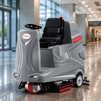 Cleaning Equipment V12 - Ride-On Floor Washer for Municipal Buildings