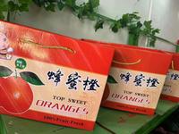 Süße Orange Umweltfreundliche Recycelbare Starre Geschenkbox mit Prägung Maßgefertigte Wellpappe Obstverpackung mit Luftlöchern Großhandel