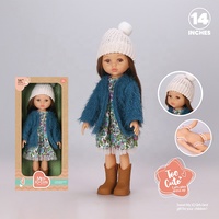 Poupées en silicone souple pour bébé, 35cm, 14 pouces, jouets pour enfants, filles, cadeaux