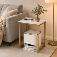 Étagères Gondole Personnalisées, Table d'Ordinateur Moderne pour Salon, Présentoirs Promotionnels en Métal