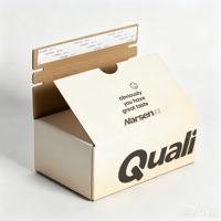 Boîte d'expédition en carton ondulé personnalisée avec bande détachable, impression personnalisée, auto-adhésive, pour envoi postal, emballage cadeau avec logo