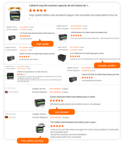 Lithtech BMS深循环Lifepo4 12v 12.8v 24v 25.6v伏80ah 100ah 200ah锂离子电池储能系统 - Product Image 5