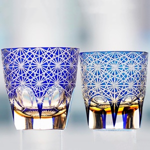 <span class=keywords><strong>Verres</strong></span> à whisky de style japonais Edo Kiriko, coupés à la main, <span class=keywords><strong>verres</strong></span> à whisky à l'ancienne avec gravure de cylindre en cristal coloré - Product Image 5