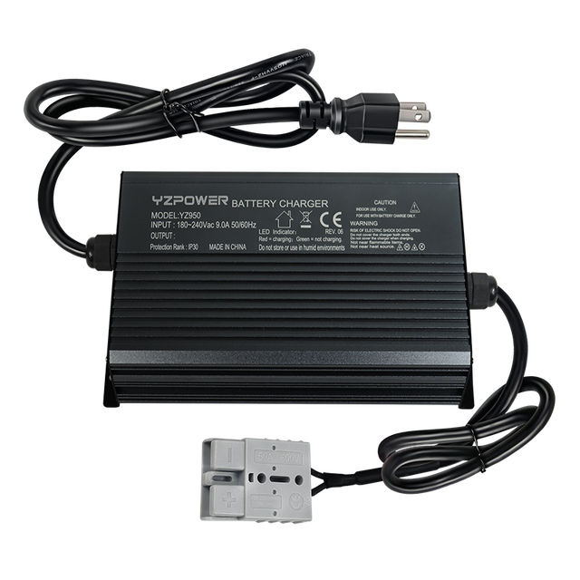 High Efficiency 85-95% 10A/12V/15A Aluminum 290W DC/AC Battery Charger for Electric Vehicles Hybrid Cars Golf Carts OTP Lead
