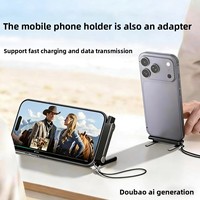 Cable de Datos Multifunción Tipo C de 240W con Soporte para Teléfono, Carga Rápida y Transferencia de Datos, Compatible con Teléfonos, Laptops y Android