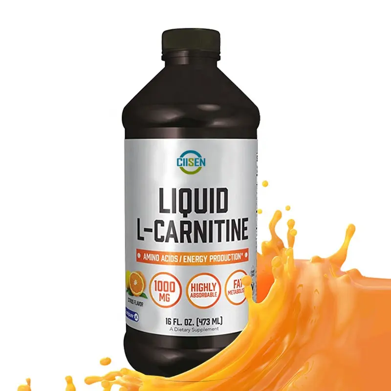 อาหารเสริมผู้ผลิตฉลากส่วนตัวลดน้ำหนัก L-Carnitine สารสกัดจากชาเขียวของเหลวเพิ่มวิตามินบี