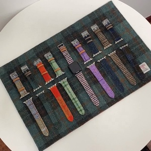 Bracelets de montre en tweed Harris de couleur personnalisée pour <span class=keywords><strong>bracelet</strong></span> de montre <span class=keywords><strong>apple</strong></span> <span class=keywords><strong>bracelet</strong></span> de montre intelligente pour femmes hommes - Product Image 2