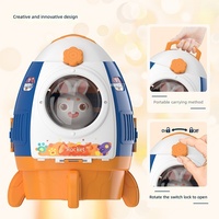 Jouets de jeu d'imitation pour enfants d'âge préscolaire : adorables animaux, scènes de toilettage et figurines sur le thème de la fusée spatiale