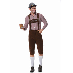 Nuovo tedesco abito birra uomo Top, cappello, <span class=keywords><strong>tuta</strong></span> e <span class=keywords><strong>pantaloni</strong></span> tre pezzi di abbigliamento per l'esportazione in Europa America - Product Image 5