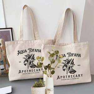 Bolsa de Mano Ecológica de Lona de Algodón con Asas de Cuerda, Personalizable con Logotipo, Gran Capacidad, Venta al Por Mayor - Product Image 2