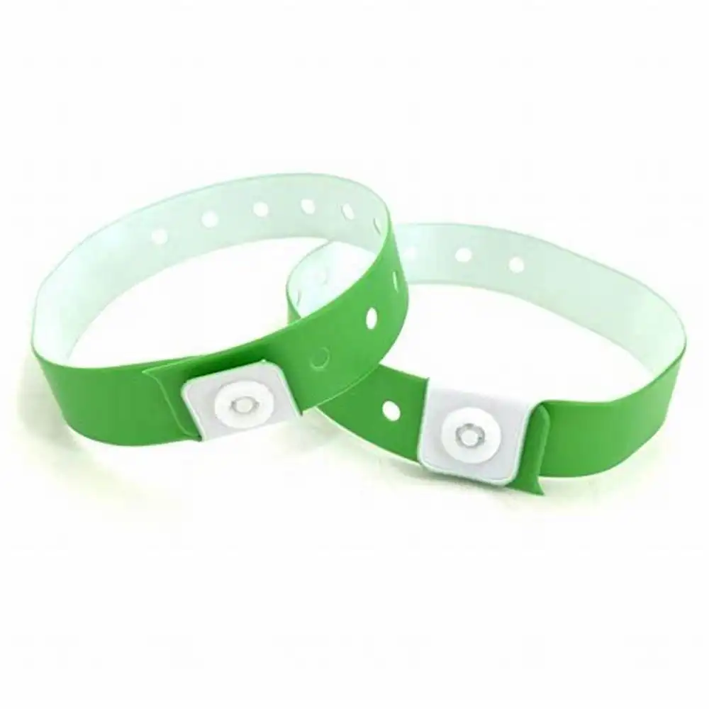 events festival wristbands One Time Use bracelet Party L shape pvc material vinyl wristband