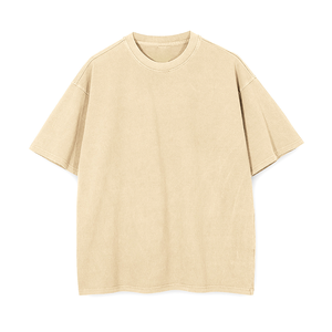 Viral 2025 Drop Collar T-Shirt Trendy Oversized Streetwear Look Algodón de alta calidad, diseño personalizado Precio de fábrica a granel - Product Image 3