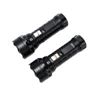 Lampe de poche LED portable pour éclairage d'urgence en cas d'incendie, étanche à la poussière, protection contre les surcharges, lumière forte 3W, rechargeable
